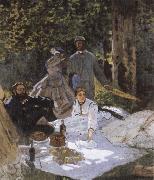 Claude Monet Le dejeuner sur i-herbe oil painting reproduction